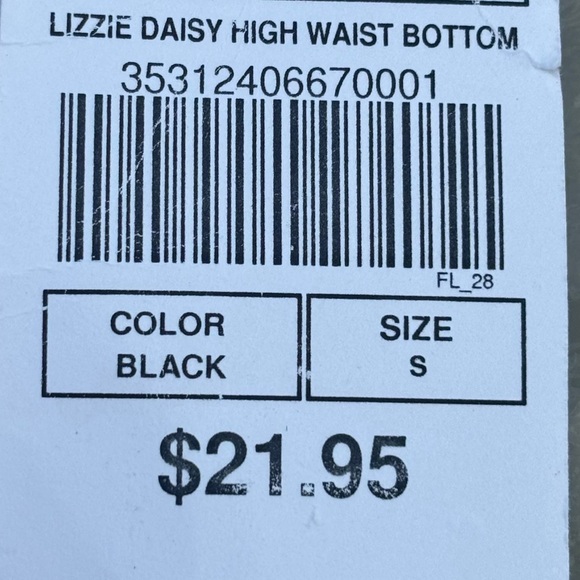 Trillium Lizzie Daisy Black High Leg Bikini Set Complete Bikini Set - Picture 5 of 10